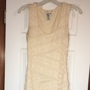 Cream Lace Summer Dress